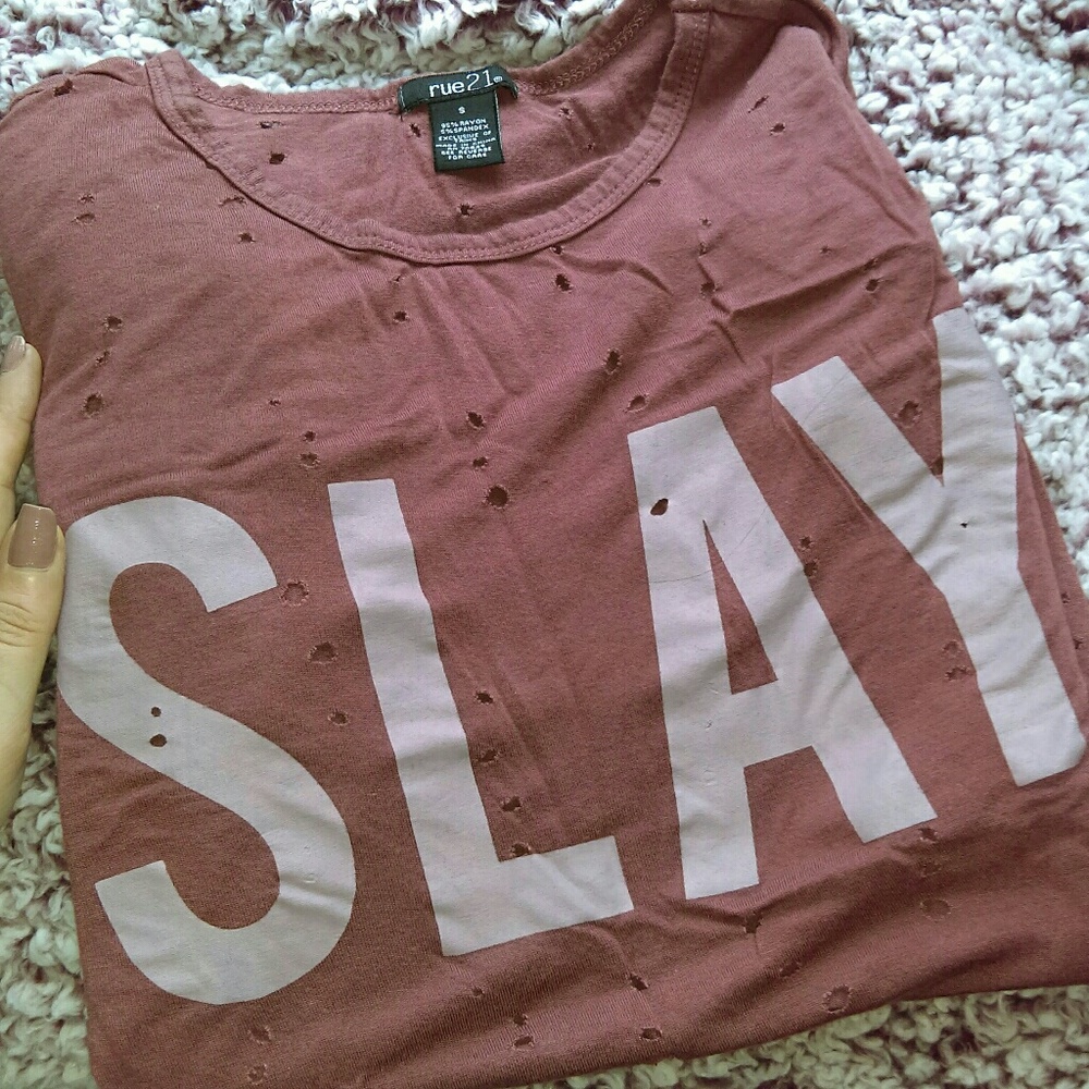 Distressed tee